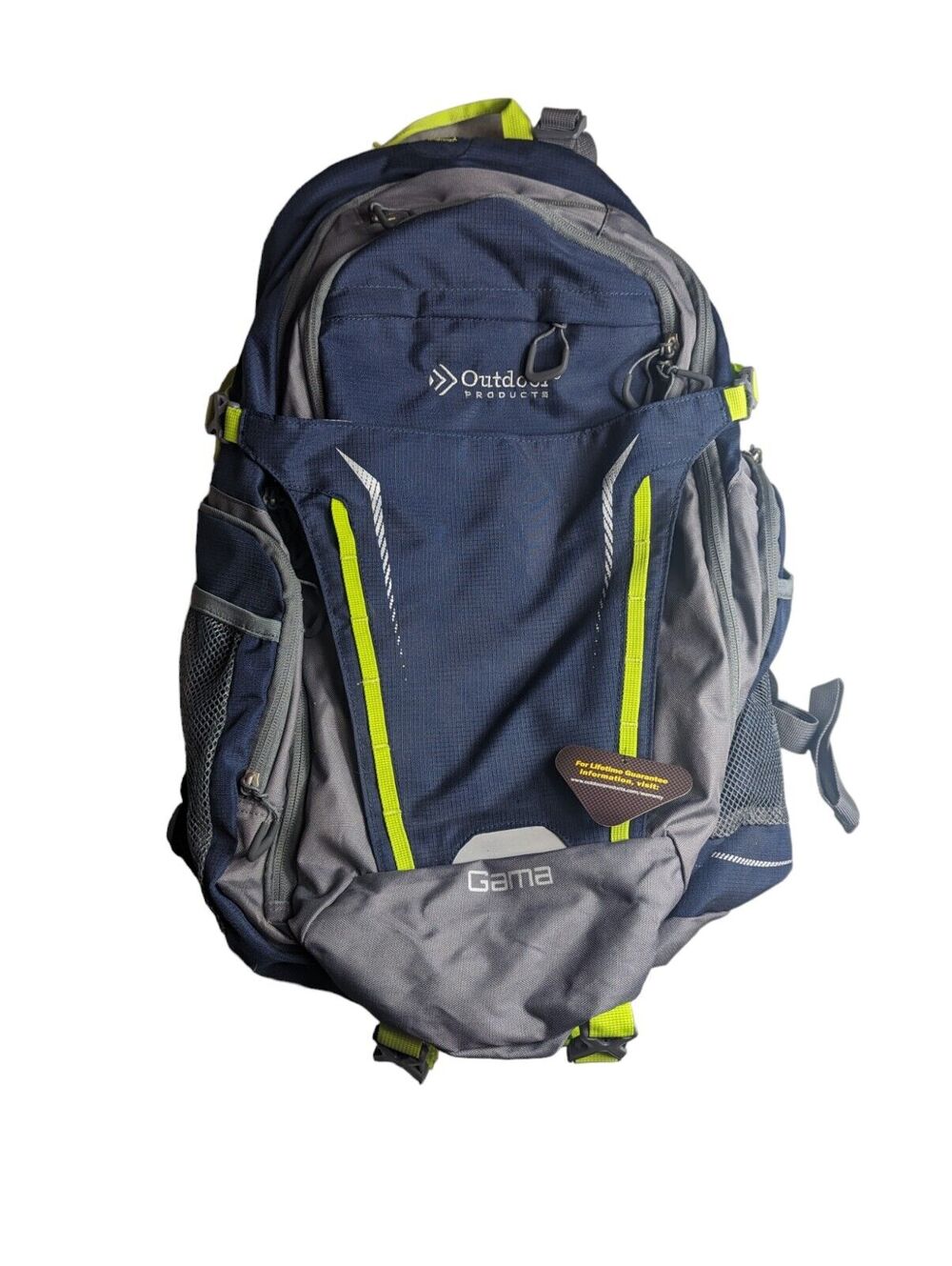 Outdoor Products Gama Internal Frame Backpack Blue/Gray Camping Hiking